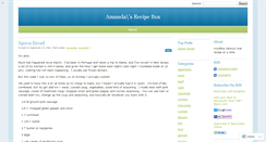 Desktop Screenshot of amandasrecipebox.wordpress.com