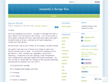 Tablet Screenshot of amandasrecipebox.wordpress.com