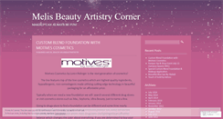 Desktop Screenshot of melisbeautyartistry.wordpress.com