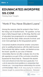 Mobile Screenshot of edumacated.wordpress.com