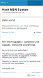 Mobile Screenshot of hackmsnspaces.wordpress.com