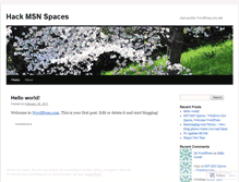 Tablet Screenshot of hackmsnspaces.wordpress.com