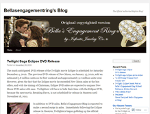 Tablet Screenshot of bellasengagementring.wordpress.com