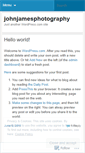 Mobile Screenshot of johnjamesphotography.wordpress.com