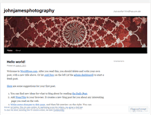 Tablet Screenshot of johnjamesphotography.wordpress.com