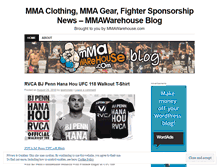 Tablet Screenshot of mmawarehouse.wordpress.com