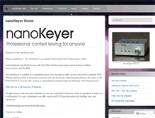 Tablet Screenshot of nanokeyer.wordpress.com