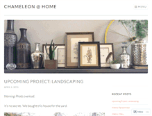 Tablet Screenshot of chameleonathome.wordpress.com