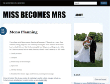 Tablet Screenshot of missbecomesmrs.wordpress.com