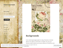 Tablet Screenshot of bravenewbook.wordpress.com