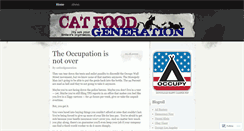 Desktop Screenshot of catfoodgeneration.wordpress.com