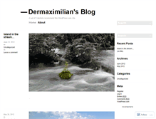 Tablet Screenshot of dermaximilian.wordpress.com