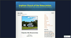 Desktop Screenshot of churchoftheresurrection.wordpress.com