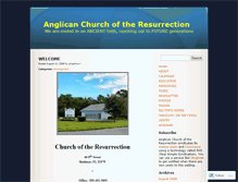 Tablet Screenshot of churchoftheresurrection.wordpress.com