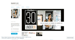 Desktop Screenshot of nanxiliu.wordpress.com