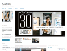 Tablet Screenshot of nanxiliu.wordpress.com