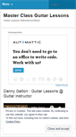 Mobile Screenshot of masterclassguitarlessons.wordpress.com