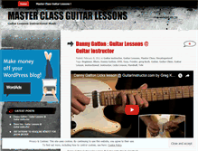 Tablet Screenshot of masterclassguitarlessons.wordpress.com