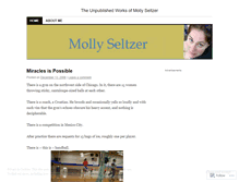 Tablet Screenshot of mollyseltzer.wordpress.com