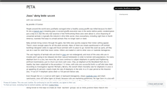 Desktop Screenshot of peoplefortheethicaltreatmentofanimals.wordpress.com