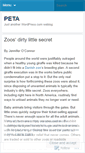 Mobile Screenshot of peoplefortheethicaltreatmentofanimals.wordpress.com
