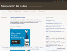 Tablet Screenshot of mediafragmentation.wordpress.com