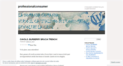 Desktop Screenshot of professionalconsumer.wordpress.com