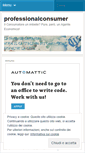 Mobile Screenshot of professionalconsumer.wordpress.com
