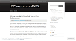 Desktop Screenshot of diyforeclosureinfo.wordpress.com