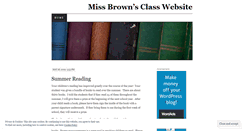 Desktop Screenshot of missbrown.wordpress.com