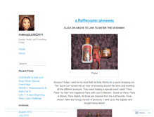 Tablet Screenshot of makeupland2011.wordpress.com