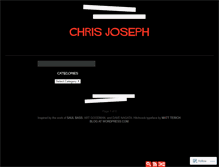 Tablet Screenshot of chrisjoseph.wordpress.com