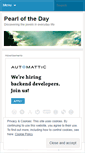 Mobile Screenshot of pearloftheday.wordpress.com