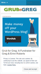 Mobile Screenshot of grubforgreg.wordpress.com