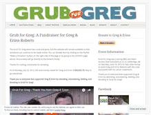 Tablet Screenshot of grubforgreg.wordpress.com