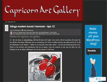 Tablet Screenshot of capricornartgallery.wordpress.com