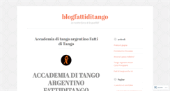 Desktop Screenshot of fattiditango.wordpress.com