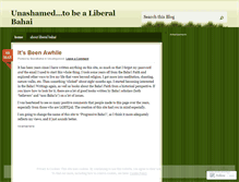 Tablet Screenshot of liberalbahai.wordpress.com