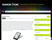 Tablet Screenshot of androidstorewebsite.wordpress.com