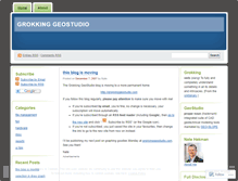 Tablet Screenshot of grokkinggeostudio.wordpress.com