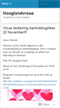 Mobile Screenshot of hooglandvrou.wordpress.com