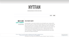 Desktop Screenshot of nytfan.wordpress.com