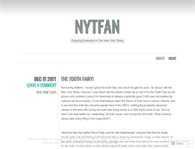 Tablet Screenshot of nytfan.wordpress.com