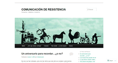 Desktop Screenshot of comunicacionderesistencia.wordpress.com