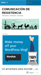 Mobile Screenshot of comunicacionderesistencia.wordpress.com
