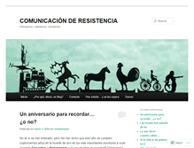 Tablet Screenshot of comunicacionderesistencia.wordpress.com