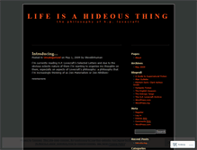 Tablet Screenshot of lifeisahideousthing.wordpress.com