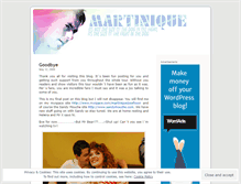 Tablet Screenshot of martiniquemusic.wordpress.com