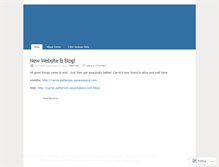 Tablet Screenshot of carriepatterson.wordpress.com