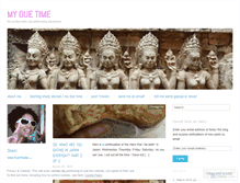 Tablet Screenshot of myduetime.wordpress.com